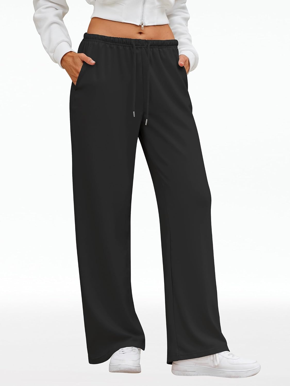 JEKAOYI Wide Leg Sweatpants for Women High Waisted Baggy image 2
