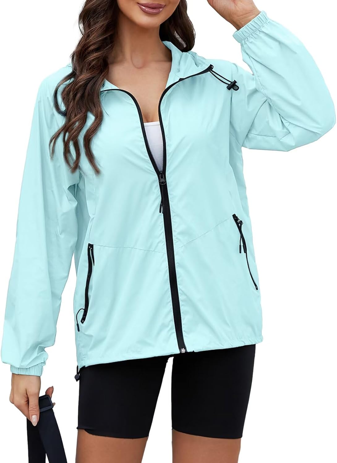 CRIPOM Light Weight Rain Jacket Women Waterproof image 1
